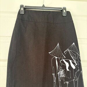 Skirt, custom made, Oriental Small. 27 in.